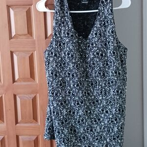 Chic Black and White Women's Tank Top